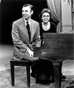 Fred and Joanne Rogers Sitting at a Piano